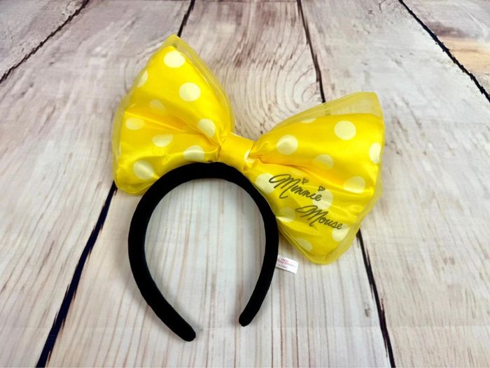 Ears serre-tête Disneyland Tokyo noeud Minnie jaune - photo numéro 4
