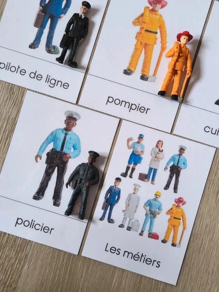 Cartes de nomenclature des métiers avec figurines - photo numéro 4