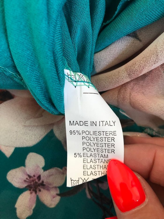 Robe longue verte foncée et fleurie neuve New Collection taille unique - photo numéro 10