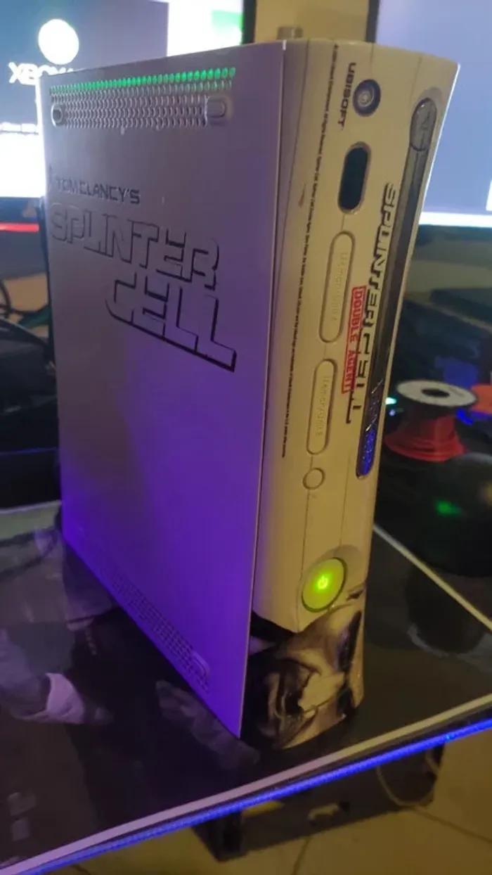 Xbox 360 custom Splinter Cell Sam Fisher avec câbles et disque dur - photo numéro 5