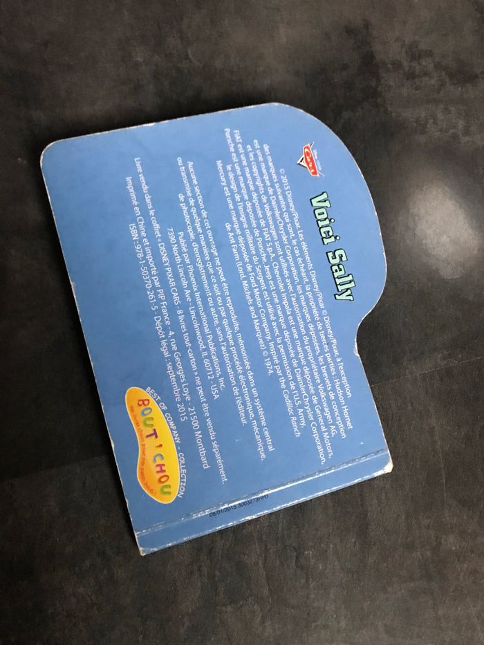 Livre pour enfant Cars voici Sally Disney Pixar - photo numéro 3