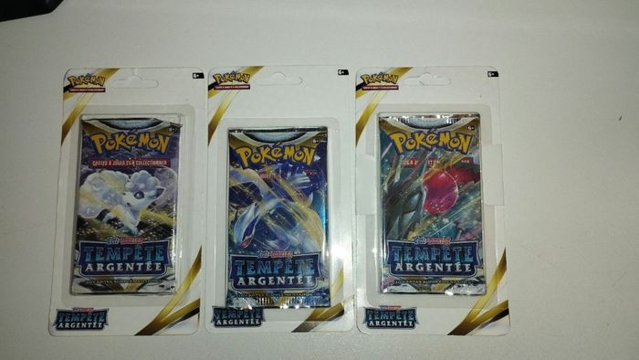 3 blisters EB12 Tempête argentée Pokémon