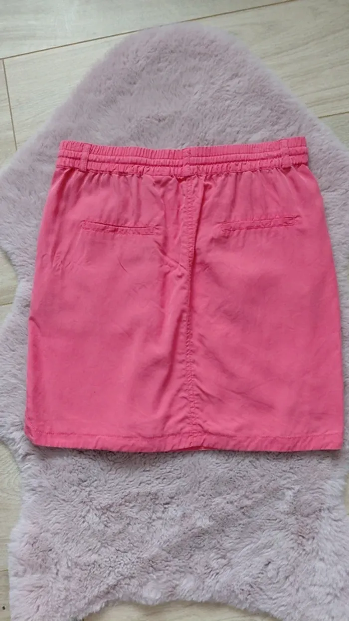 Jupe rose élastique Camaïeu taille 36 - photo numéro 3