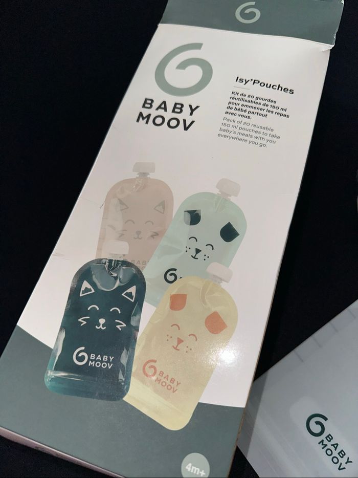 Kit 20 gourdes réutilisables 150ML BabyMoov Neuf - photo numéro 3