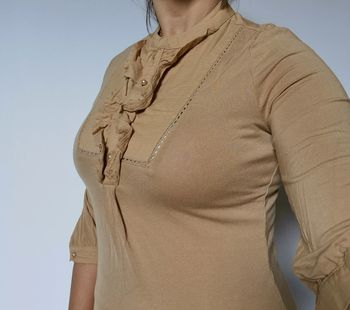 Chemisier blouse taille 38 camel