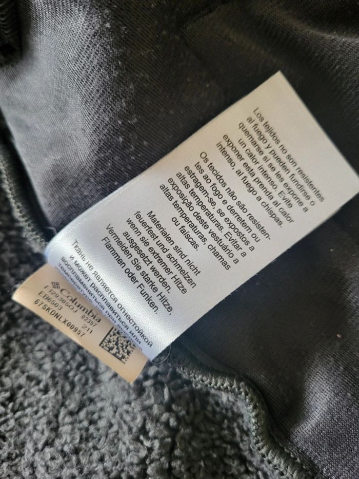 Veste technique Columbia noire intérieur polaire logo brodé - XL 18-20 - photo numéro 13