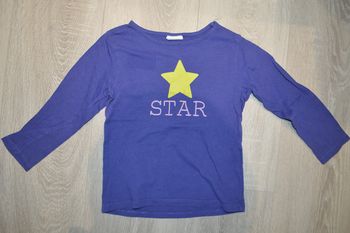 Tee shirt manches longues étoiles star 4 ans