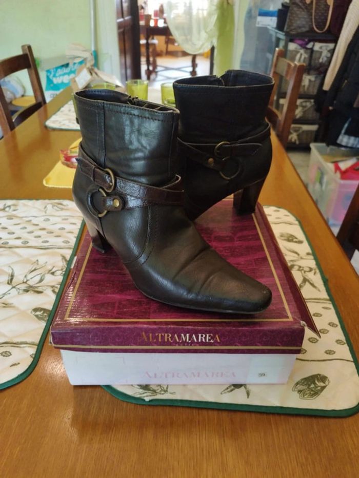 Bottines noires similicuir taille 39 Altramarea - photo numéro 17