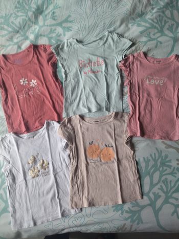 Lot de 5 tee-shirt mc