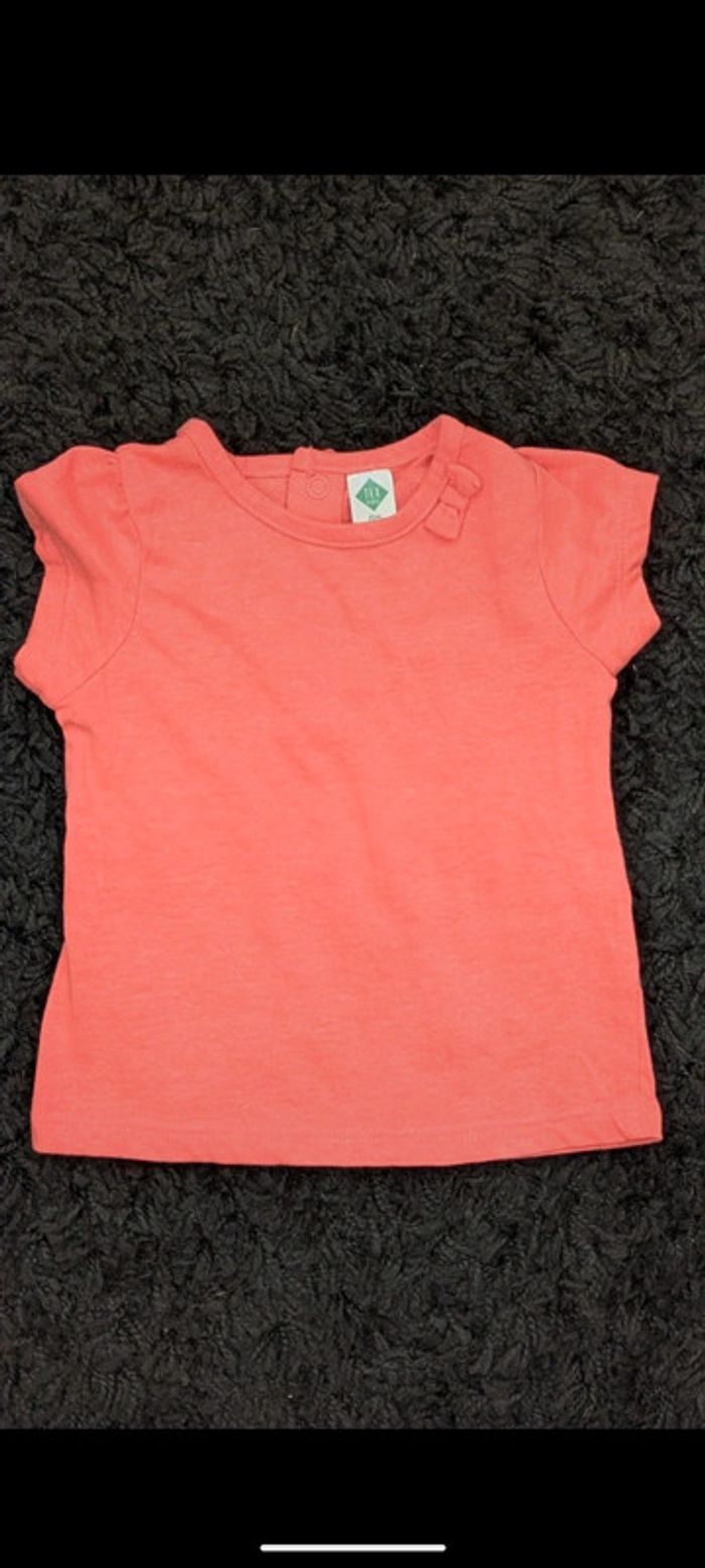 Lot 5 t-shirts fille 6 mois - photo numéro 5