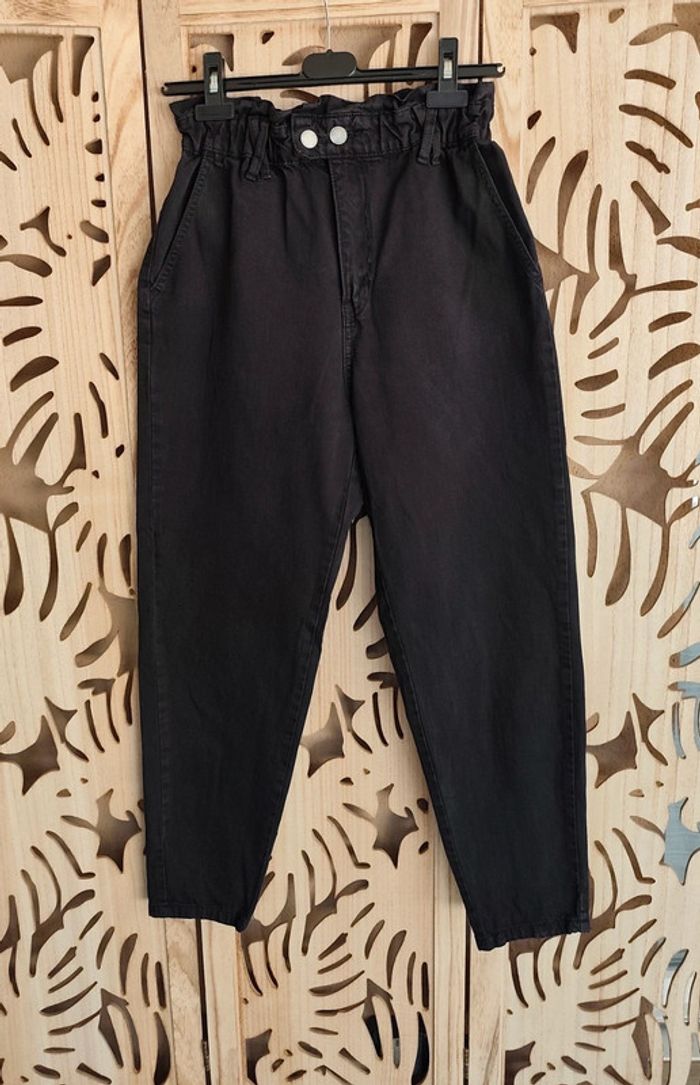 Jean coupe carotte taille haute Taille S Stradivarius - photo numéro 2