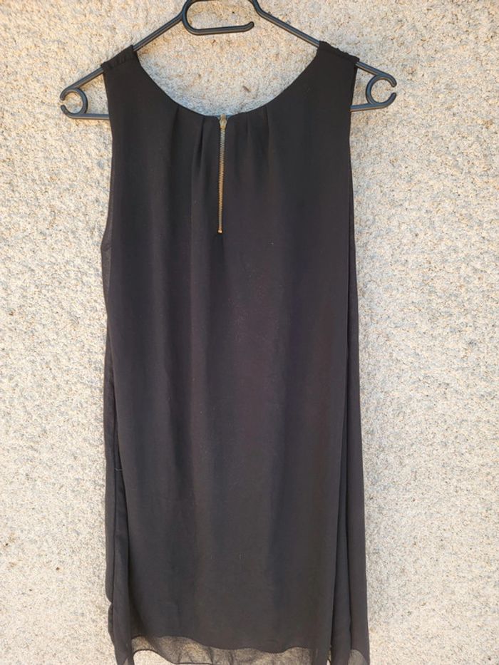 Robe longue tunique noir de fête old Money élégante - photo numéro 3