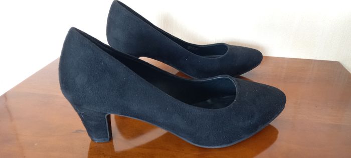 Chaussure cuir velours noir - photo numéro 2