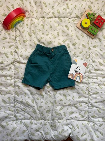 short bleu vert taille réglable kiabi 24 mois