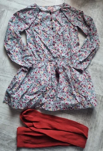 Ensemble sergent major robe 9 ans et collant