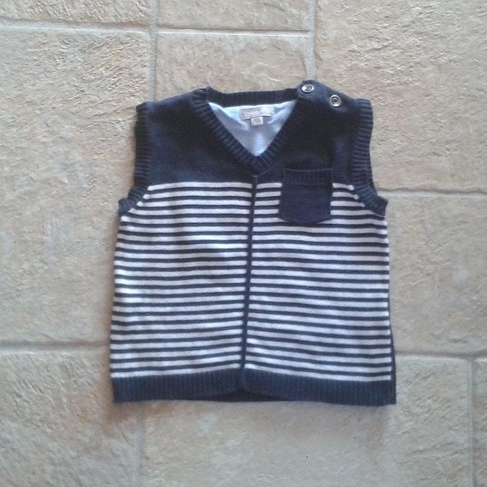 Pull sans manche 18 mois "Grain de Blé"