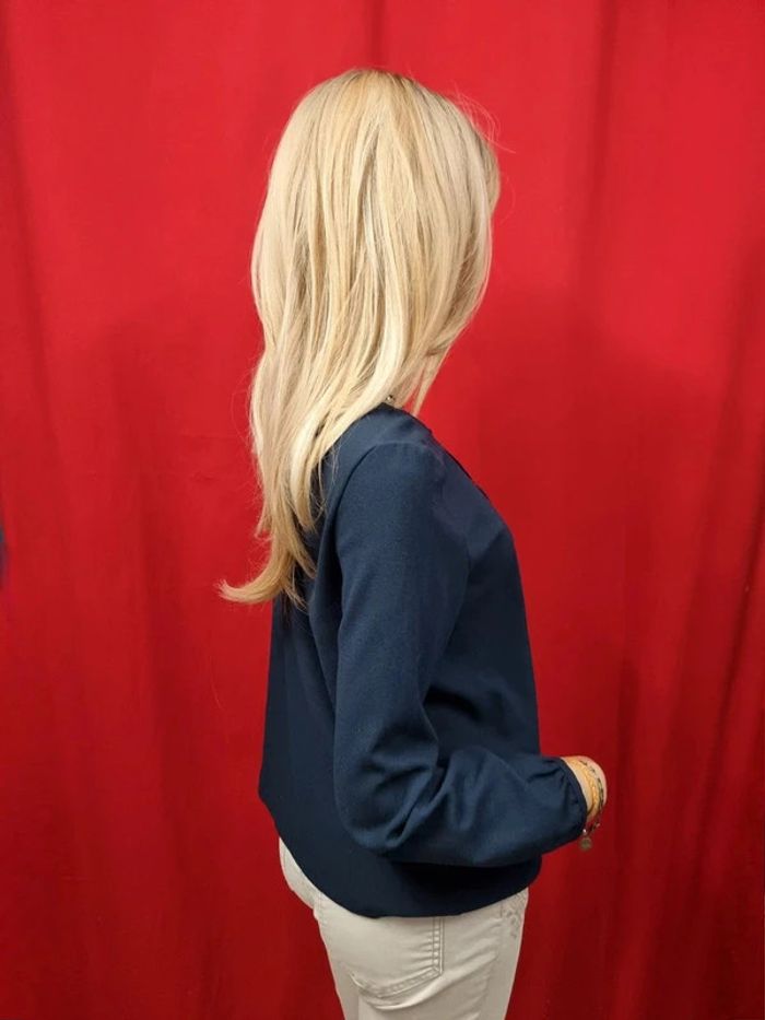 YCCO blouse marine manches longues * Taille S * - photo numéro 5