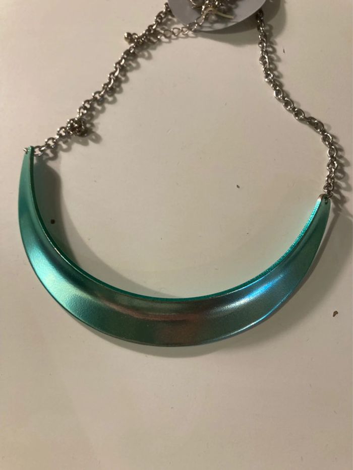 Collier métal vert Six - photo numéro 3