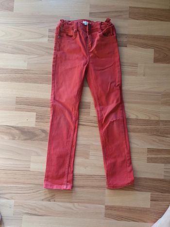 Jean slim verbaudet rouge 8 ans
