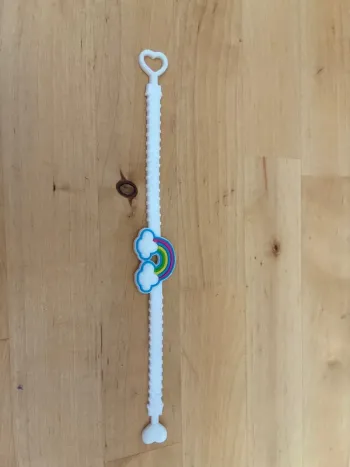 Bracelet licorne arc en ciel en caoutchouc
