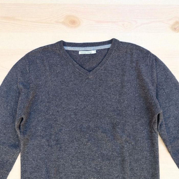 Pull garçon 10 ans en laine et cachemire gris foncé Monoprix - photo numéro 2