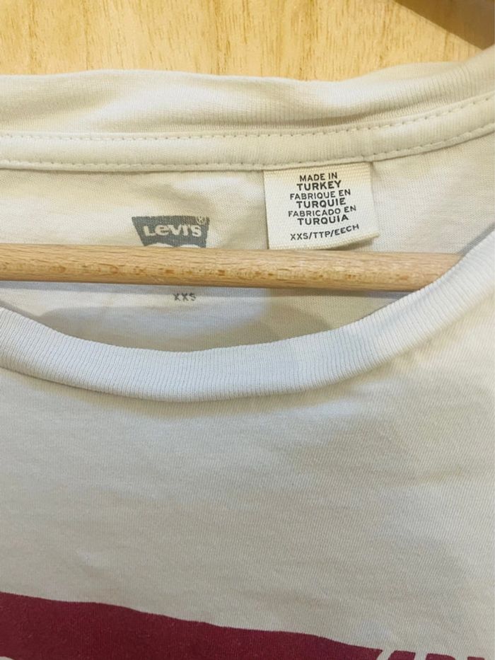 T-shirt Levi’s blanc logo rouge – Taille XXS - photo numéro 7