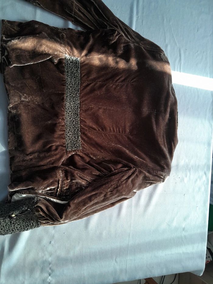 Jolie veste chemisier one step soie rayon dentelle taille 40 - photo numéro 11