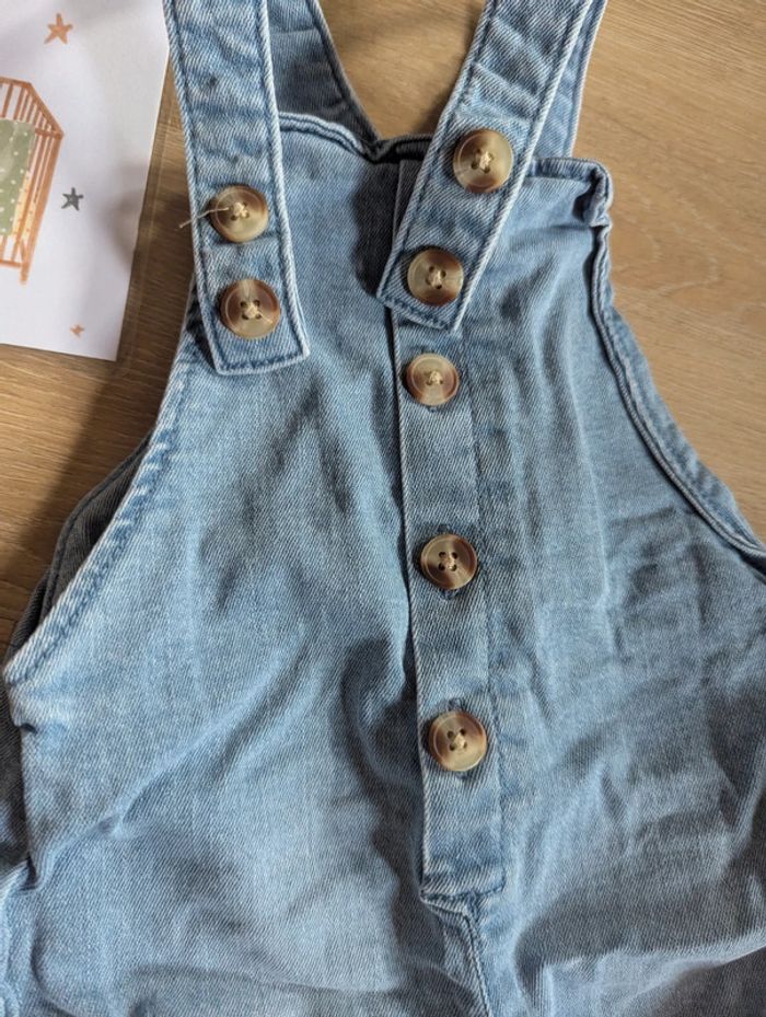 Salopette Pantalon en Jean 9 mois Tex - photo numéro 2
