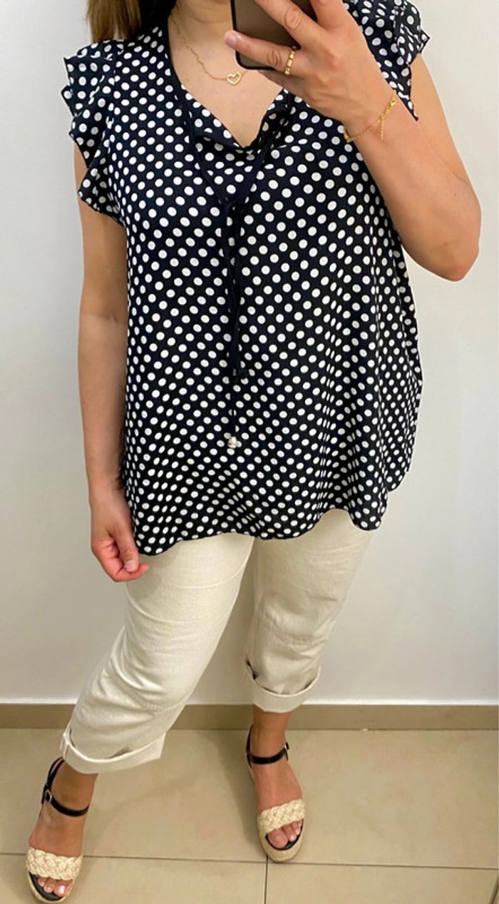 Blouse a pois - photo numéro 5