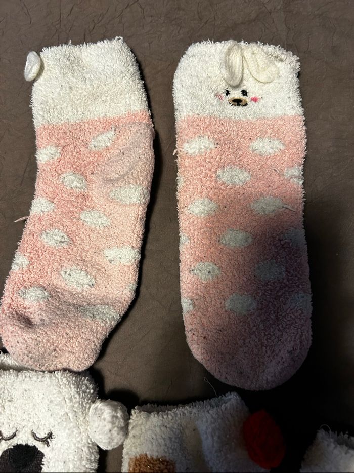 Lot de 3 paires de chaussettes de nuit enfant fille - photo numéro 4