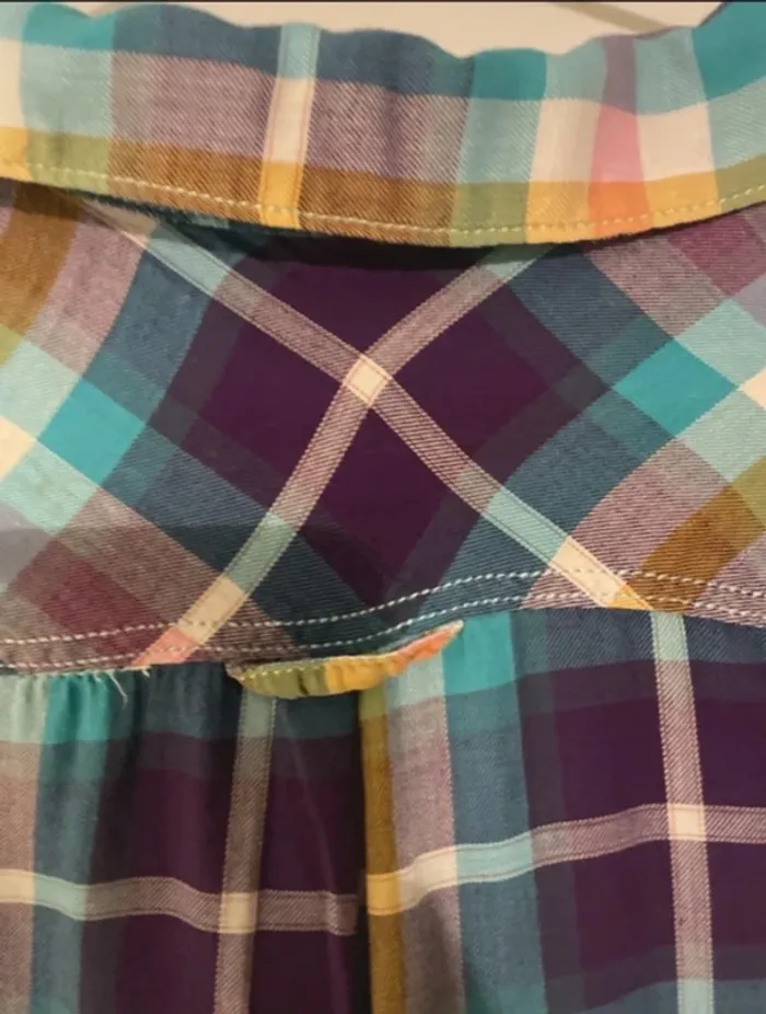 Chemise à carreaux multicolore H&M Taille  36 - photo numéro 7