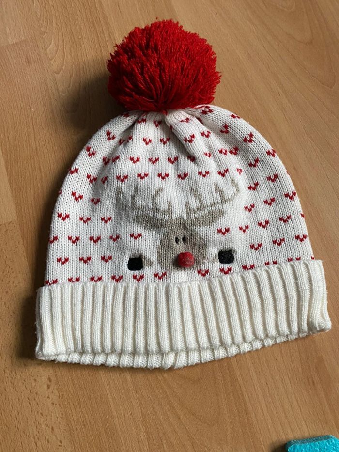 Bonnet à pompon renne