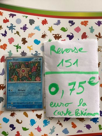 carte Pokémon stari reverse 120/165 EV3.5 collection 151 FR neuf sortie de booster