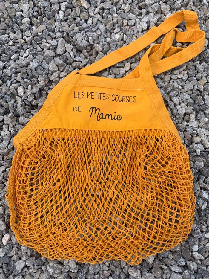 Sac à course mamie fête des mamies sac filet mamie personnalisé fête des grands mères