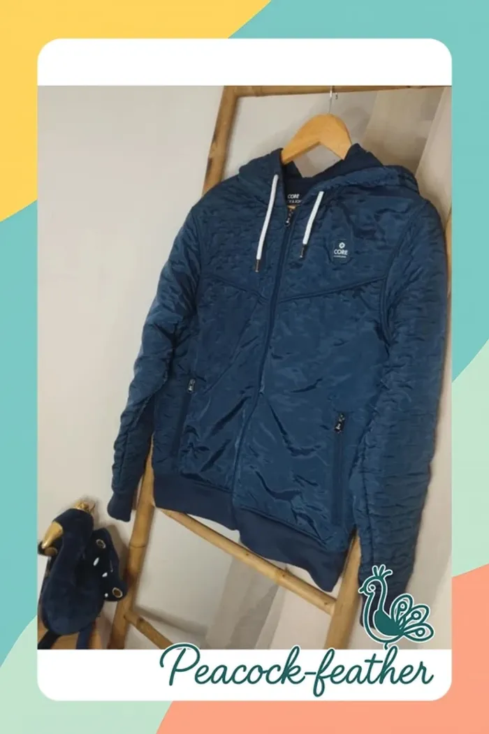 Veste jack & Jones M bleue - photo numéro 7