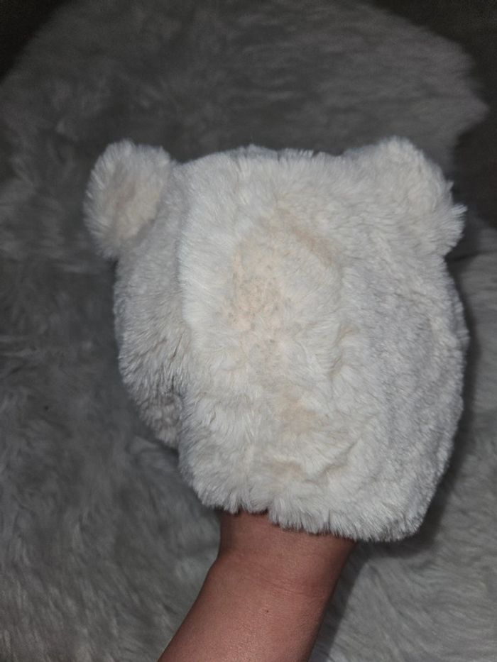 Bonnet ours crème - photo numéro 3