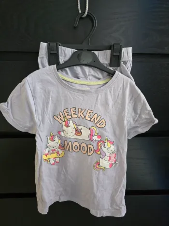 pyjama short 2 pièces licorne Primark