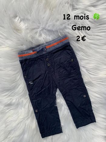 Pantalon 🍀 12 mois 🍀 Gemo