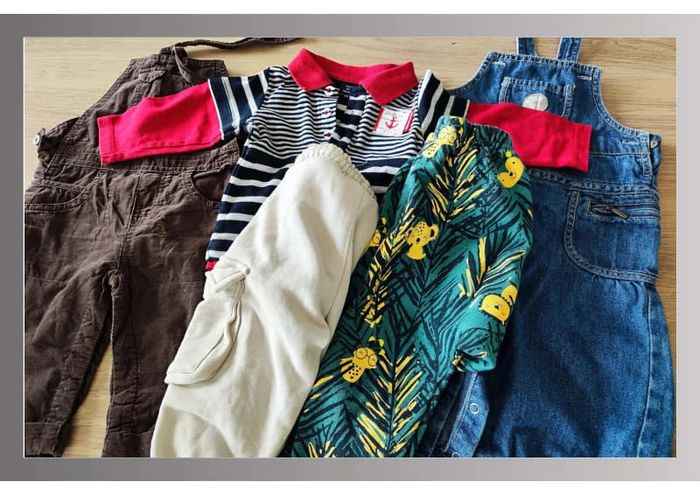 Lot de 5 vetements mélangés 9 mois