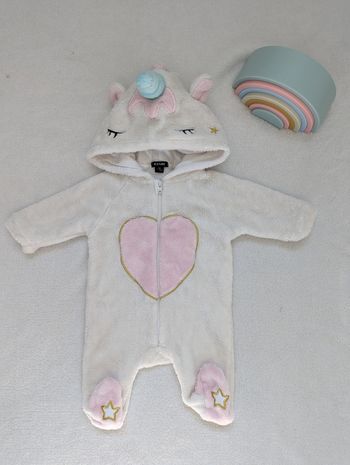 Combinaison en velours licorne