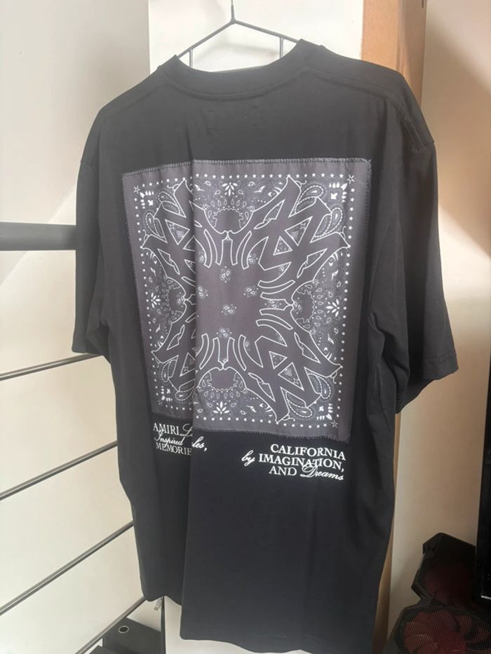 t-shirt Amiri à motif cachemire appliqué taille XL - photo numéro 8