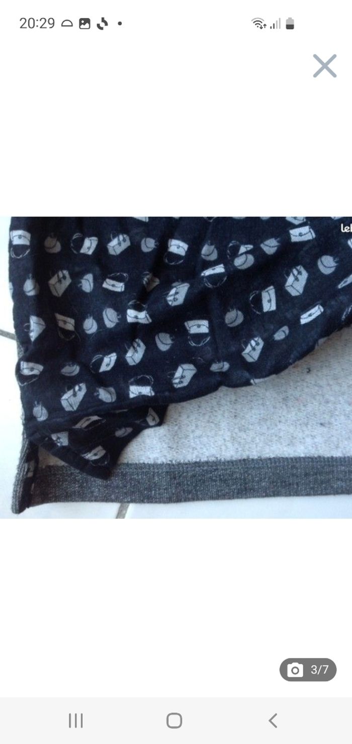 Sweat-shirt gris/noir taille 0 (34-XS) Monoprix - photo numéro 3