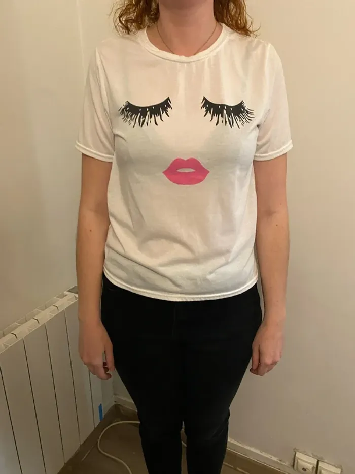 Maillot manches courtes visage