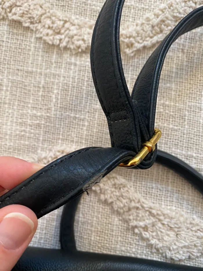 Grand sac noir et doré pieces - photo numéro 7