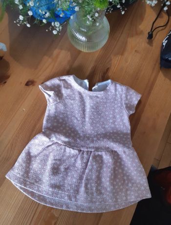 Robe été bébé fille zara rose petit pois