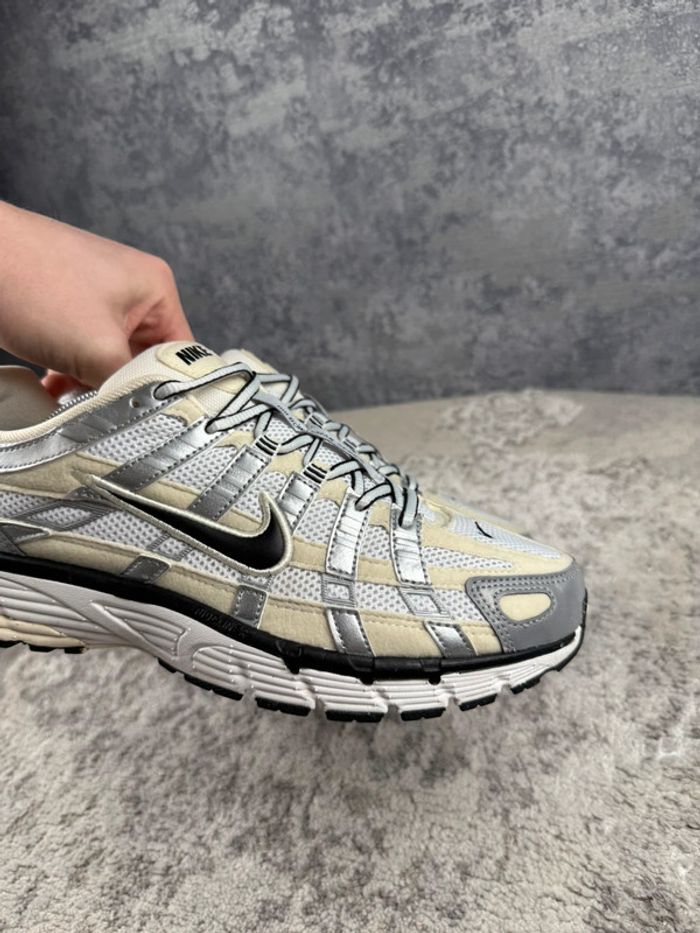Nike P-6000 Running - Coconut Milk Silver - Beige & White & Silver - photo numéro 15