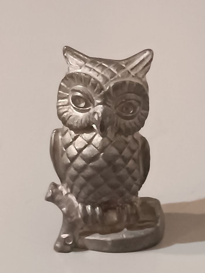 Chouette en plomb