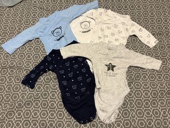 Lot de 5 bodies Gémo