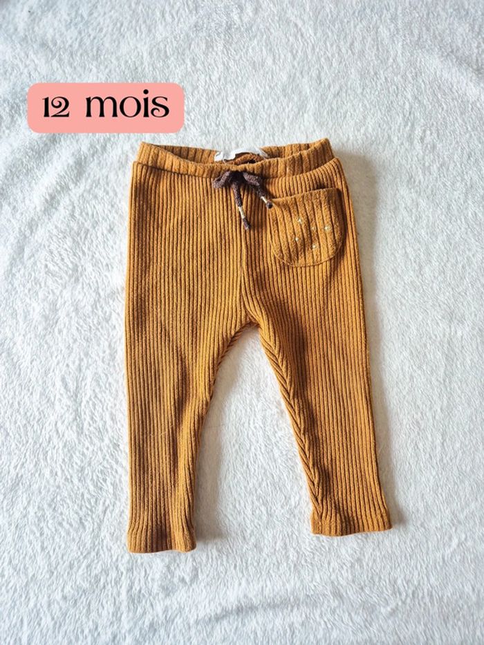 Legging moutarde zara 9-12 mois