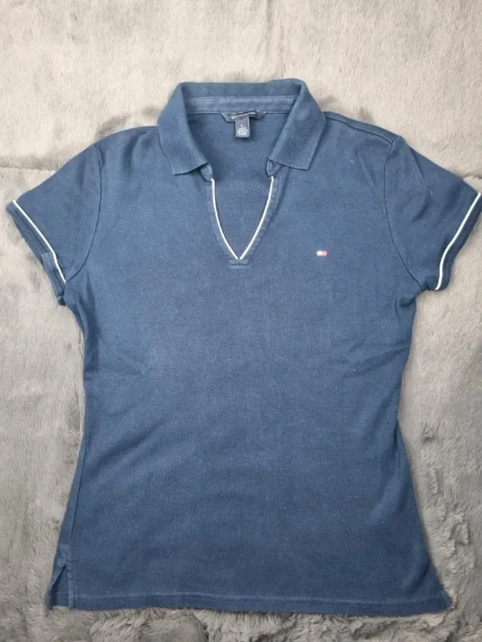 Polo col V manches courtes Tommy Hilfiger, M Femmes - photo numéro 3